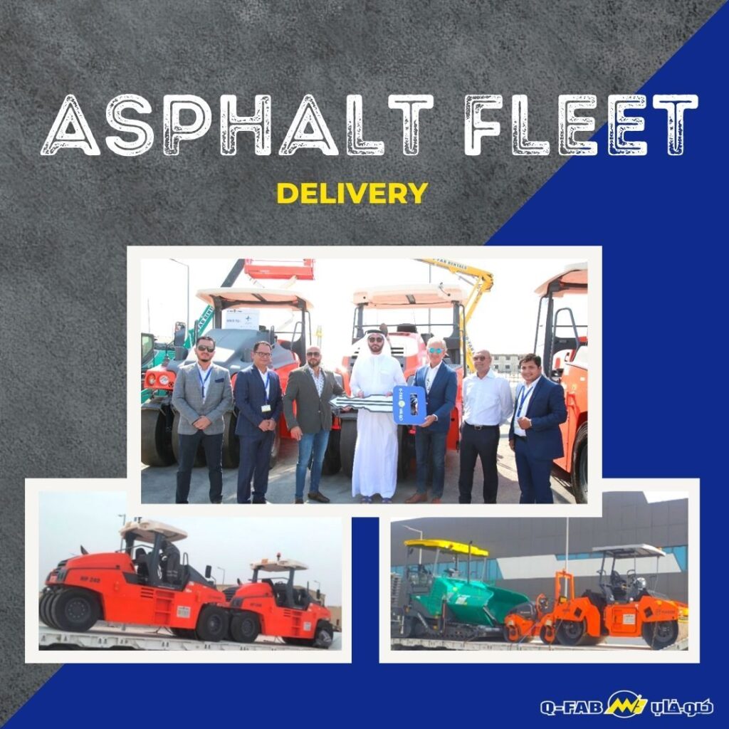 Delivery of Asphalt Fleet from the Wirtgen group in Qatar Qfab
