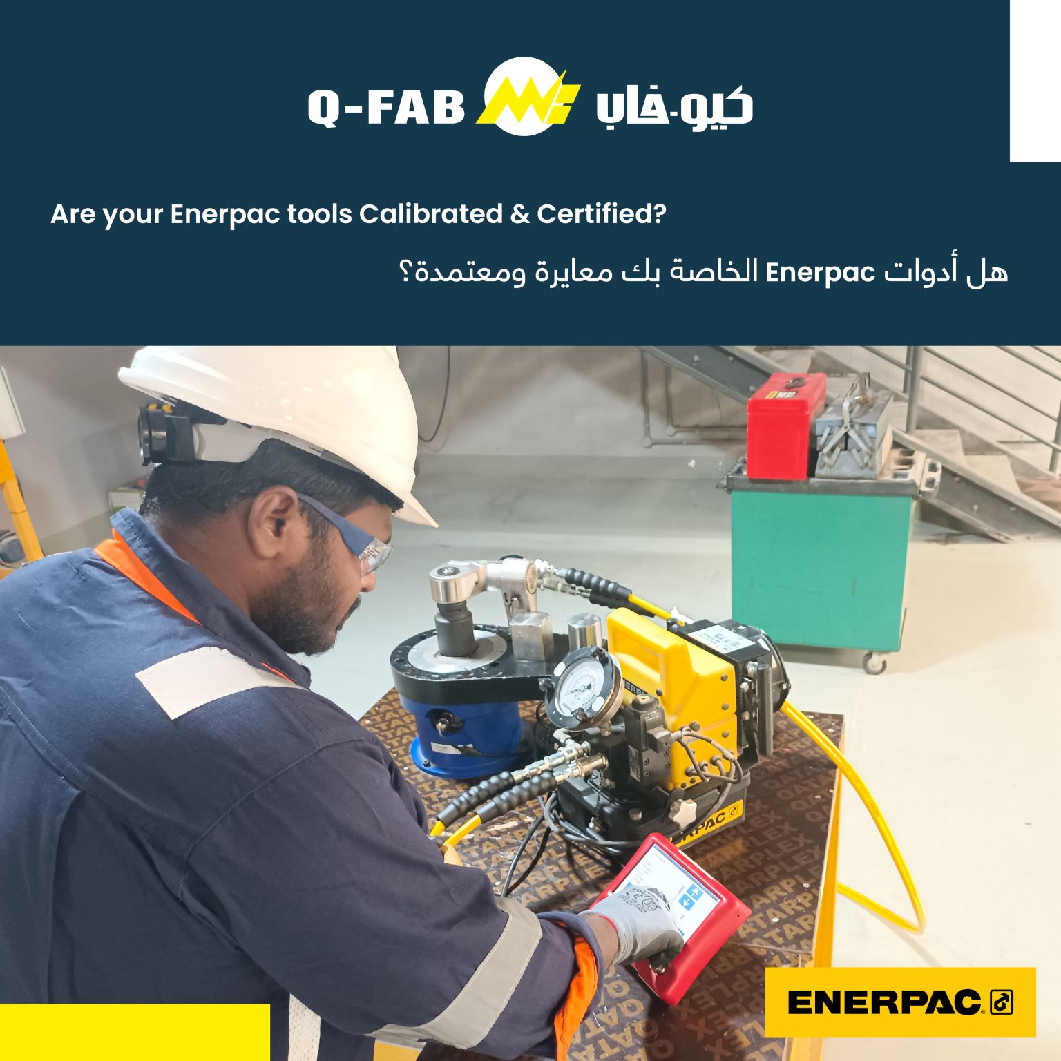 Q-Fab’s Authorized Enerpac Service Center, Qatar